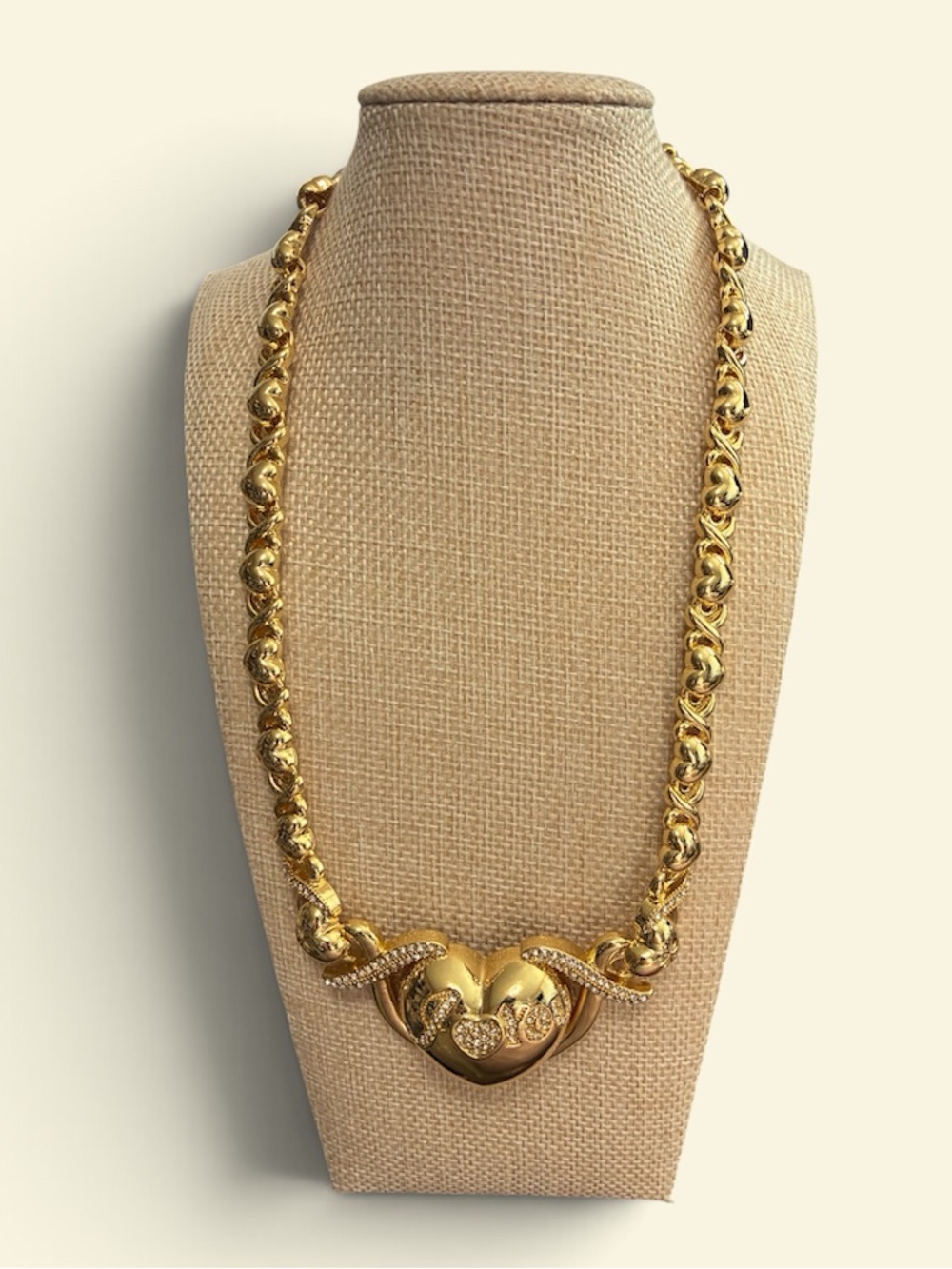 Gold Filled Heart Pendant Chain Necklace - Women's Jewelry